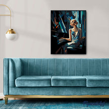 Load image into Gallery viewer, Art Deco Woman at a Piano