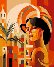 Load image into Gallery viewer, Paint by numbers kit Art Deco Woman in Cuba Figured&#39;Art