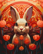 Load image into Gallery viewer, Paint by numbers kit Rabbit Art Deco Figured&#39;Art