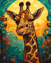 Load image into Gallery viewer, Paint by numbers kit Giraffe Art Deco Figured&#39;Art