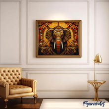 Load image into Gallery viewer, Elephant Art Deco