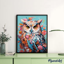 Load image into Gallery viewer, Colorful Owl in Bloom
