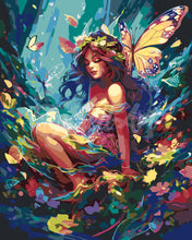 Load image into Gallery viewer, Paint by numbers kit Fairy and Butterflies Figured&#39;Art