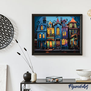 Colorful Gothic Houses