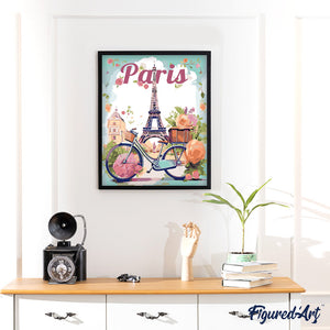 Travel Poster Paris in Bloom