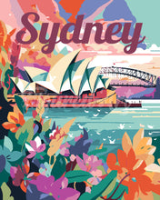 Load image into Gallery viewer, Paint by numbers kit Travel Poster Sydney Figured&#39;Art