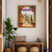 Load image into Gallery viewer, Travel Poster Tuscany in Bloom