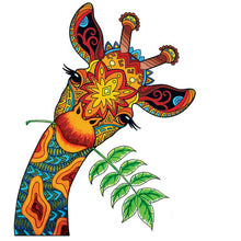 Load image into Gallery viewer, Wooden Puzzle - Giraffe and Fern