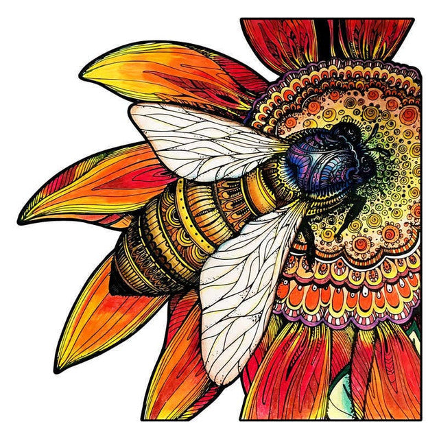 Wooden Puzzle - Bee