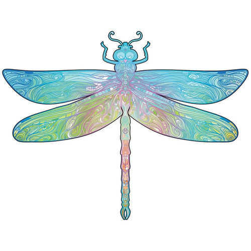 Wooden Puzzle - Graceful Dragonfly