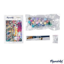 Load image into Gallery viewer, paint by numbers | Farandole of Umbrellas | cities easy | FiguredArt