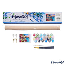 Load image into Gallery viewer, paint by numbers | Four Christmas snowmen | christmas easy | FiguredArt