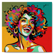 Load image into Gallery viewer, Mini Paint by numbers 8&quot;x8&quot; framed - Vibrant Latina Pop Art