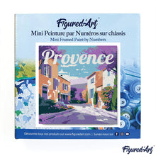 Load image into Gallery viewer, Mini Paint by numbers 8&quot;x8&quot; framed - Travel Poster Provence Spring