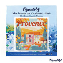 Load image into Gallery viewer, Mini Paint by numbers 8&quot;x8&quot; framed - Travel Poster Provence Autumn