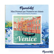 Load image into Gallery viewer, Mini Paint by numbers 8&quot;x8&quot; framed - Travel Poster Venice