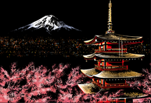 Load image into Gallery viewer, Scratch Painting - Mount Fuji in Japan
