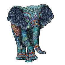 Load image into Gallery viewer, Wooden Puzzle - Serene Elephant