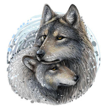 Load image into Gallery viewer, Wooden Puzzle - Wolf Pair