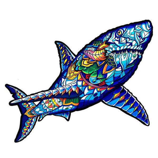 Wooden Puzzle - Ferocious Shark