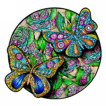 Load image into Gallery viewer, Wooden Puzzle - Butterflies