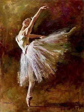 Load image into Gallery viewer, paint by numbers | A Ballerina wearing Ballerina Shoes | advanced dance | FiguredArt