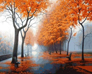 paint by numbers | Autumn Fog | advanced landscapes | FiguredArt