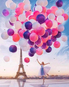 paint by numbers | Balloons Release in Paris | advanced cities romance | FiguredArt