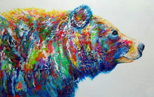 Load image into Gallery viewer, paint by numbers | Bear Multicolor | advanced animals bears Pop Art | FiguredArt