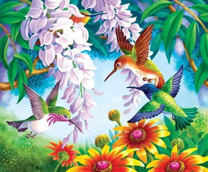 paint by numbers | Birds and Flowers | animals birds flowers intermediate new arrivals | FiguredArt