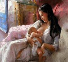 Load image into Gallery viewer, paint by numbers | Breastfeeding | advanced romance | FiguredArt