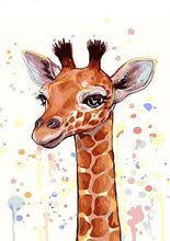 Load image into Gallery viewer, paint by numbers | Brown Giraffe | animals easy giraffes | FiguredArt