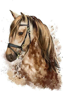 paint by numbers | Brown Horse | animals easy horses | FiguredArt