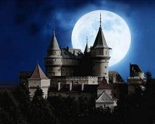 Load image into Gallery viewer, paint by numbers | Castle and Full Moon | advanced castles new arrivals | FiguredArt