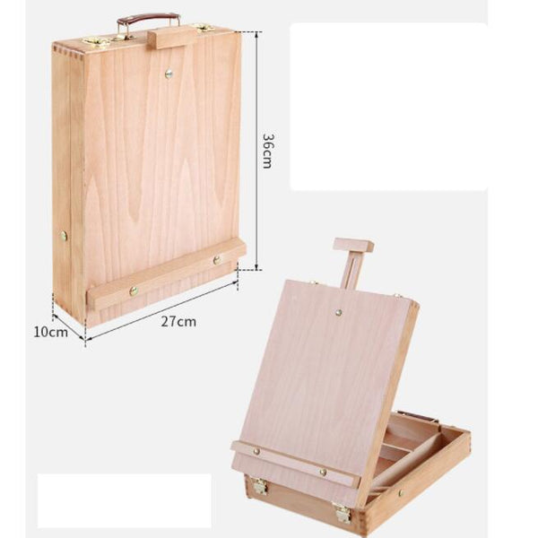 Wooden Desktop Easel and Storage Case for Paint by Numbers