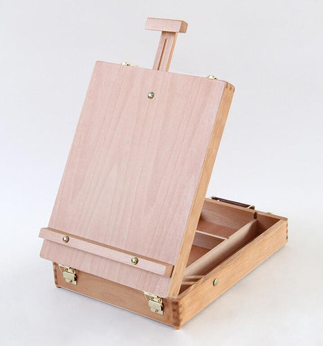 Wooden Desktop Easel and Storage Case for Paint by Numbers