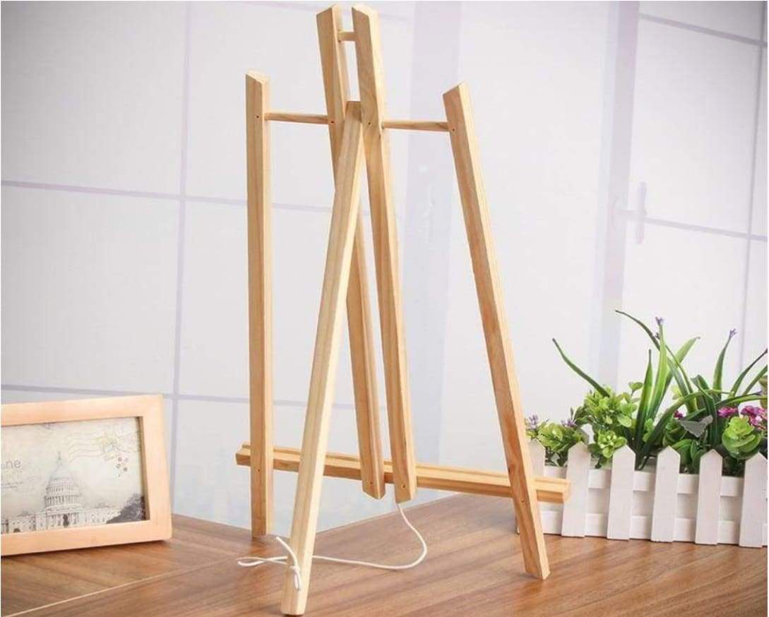 Wood Easel For Painting By Numbers With Storage Section – Hobby Paint