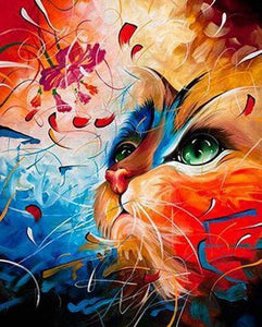 paint by numbers | Colored cat | advanced animals cats | FiguredArt