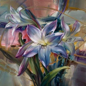 paint by numbers | Colorful Lilies | advanced flowers | FiguredArt