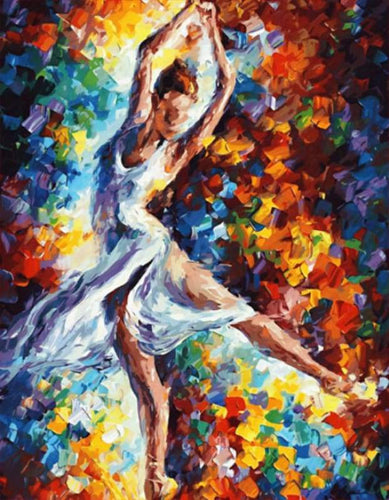 paint by numbers | Dancer in Motion | advanced dance | FiguredArt