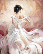 Load image into Gallery viewer, paint by numbers | Dancers Back | intermediate romance | FiguredArt