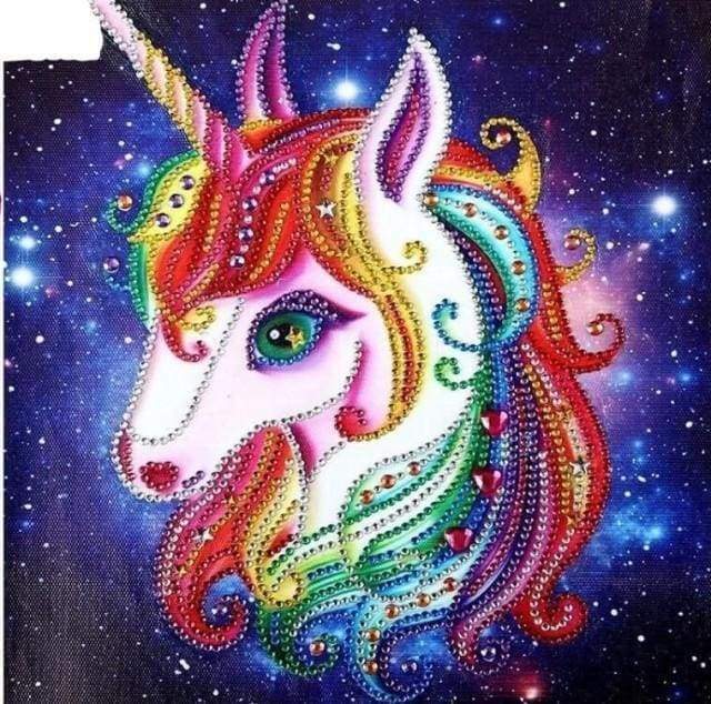 Diamond Painting | Diamond Painting - Abstract Unicorn | animals Diamond Painting Animals unicorns | FiguredArt