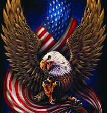 Load image into Gallery viewer, Diamond Painting | Diamond Painting - American Eagle and Flag | animals Diamond Painting Animals eagles | FiguredArt