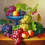 Diamond Painting | Diamond Painting - Basket of Fruits | Diamond Painting kitchen kitchen | FiguredArt
