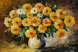 Diamond Painting | Diamond Painting - Bouquet of Yellow flowers | Diamond Painting Flowers flowers | FiguredArt