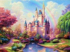 Diamond Painting | Diamond Painting - Bright Castle | castles Diamond Painting Romance romance | FiguredArt