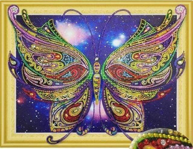 Diamond Painting | Diamond Painting - Butterfly Kashmir | animals butterflies Diamond Painting Animals | FiguredArt