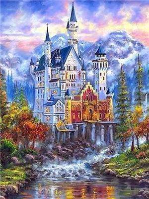 Diamond Painting - Castle in the Mountains – Figured'Art