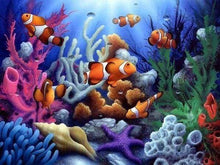 Load image into Gallery viewer, Diamond Painting | Diamond Painting - Clown Fish | animals Diamond Painting Animals fish | FiguredArt