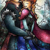 Diamond Painting | Diamond Painting - Couple Stained Glass | Diamond Painting Other other | FiguredArt